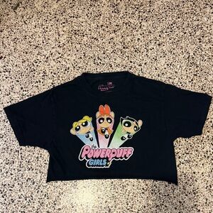 Powerpuff Girls Black Crop Top